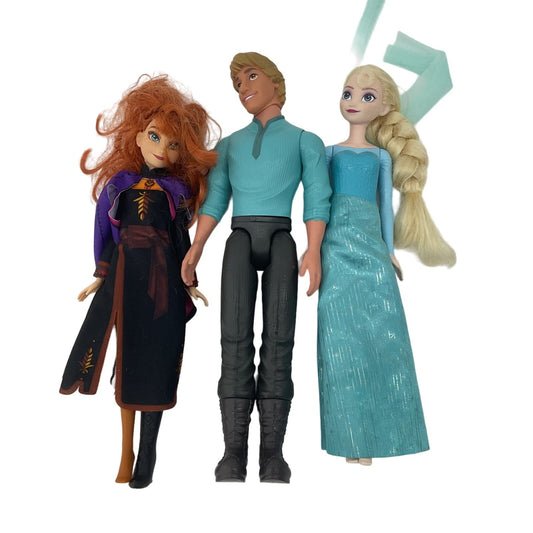 Mixed LOT 3 Disney Princess Frozen Character Fashion Play Dolls Prince Elsa - Warehouse Toys