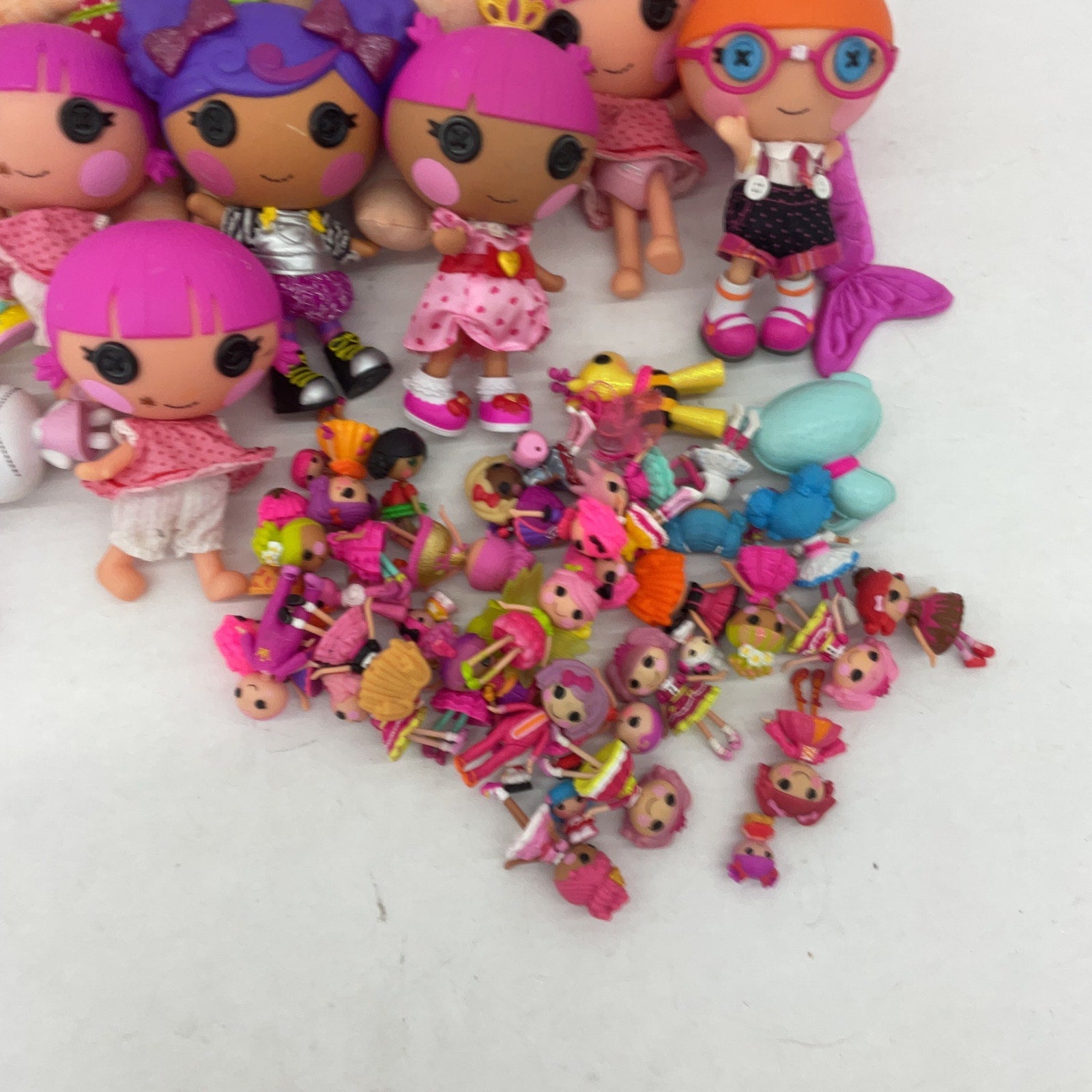 Mixed LOT 7 lbs Preowned Lalaloopsy Button Eye Play Dolls Figures Toys CUTE - Warehouse Toys