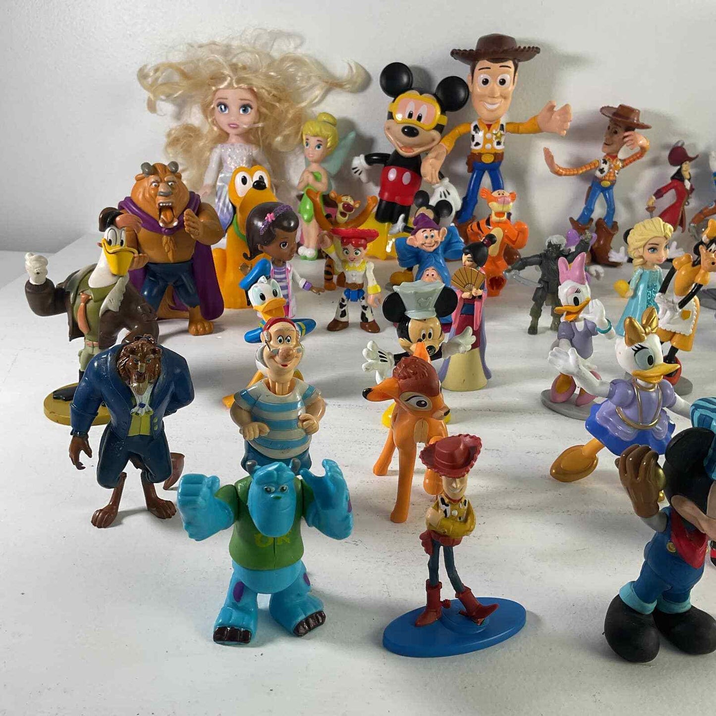 Mixed LOT 8 lbs Disney Toy Figures Figurines Cake Toppers Toy Story Mickey Woody - Warehouse Toys