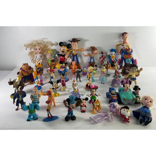 Mixed LOT 8 lbs Disney Toy Figures Figurines Cake Toppers Toy Story Mickey Woody - Warehouse Toys