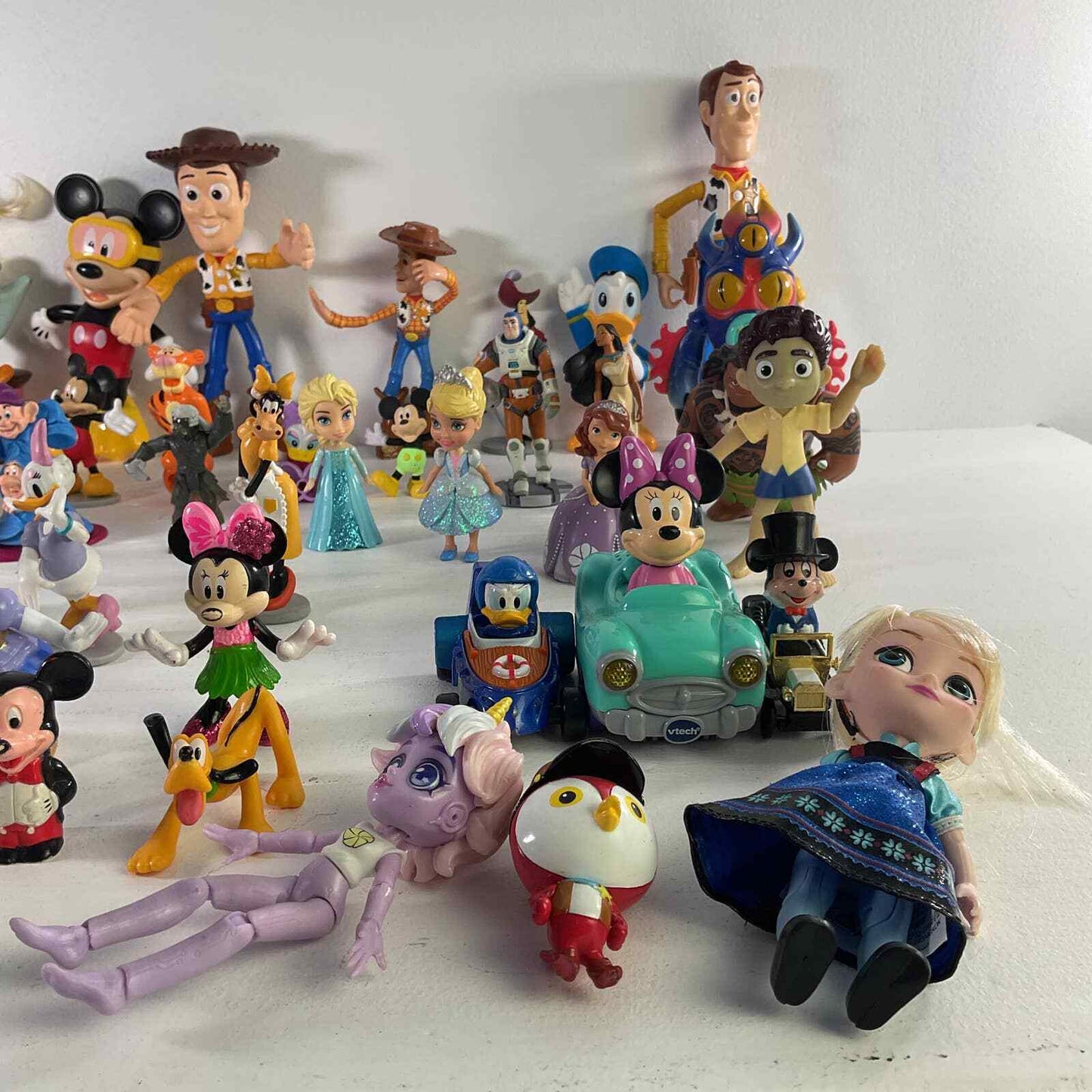 Mixed LOT 8 lbs Disney Toy Figures Figurines Cake Toppers Toy Story Mickey Woody - Warehouse Toys