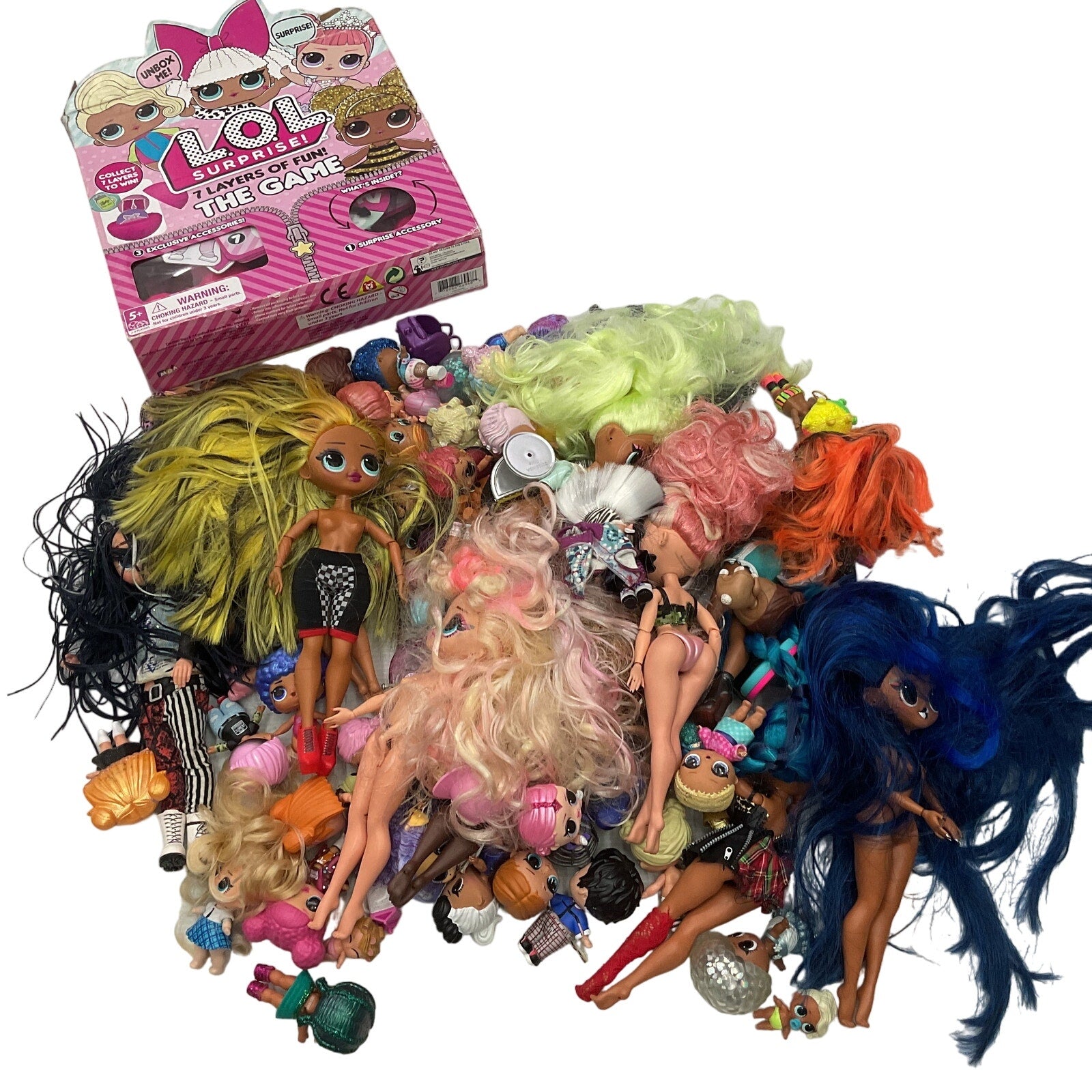 Mixed LOT 8 lbs MGA LOL OMG Surprise! Big Lil Sista Fashion Dolls Loose Toys  - Warehouse