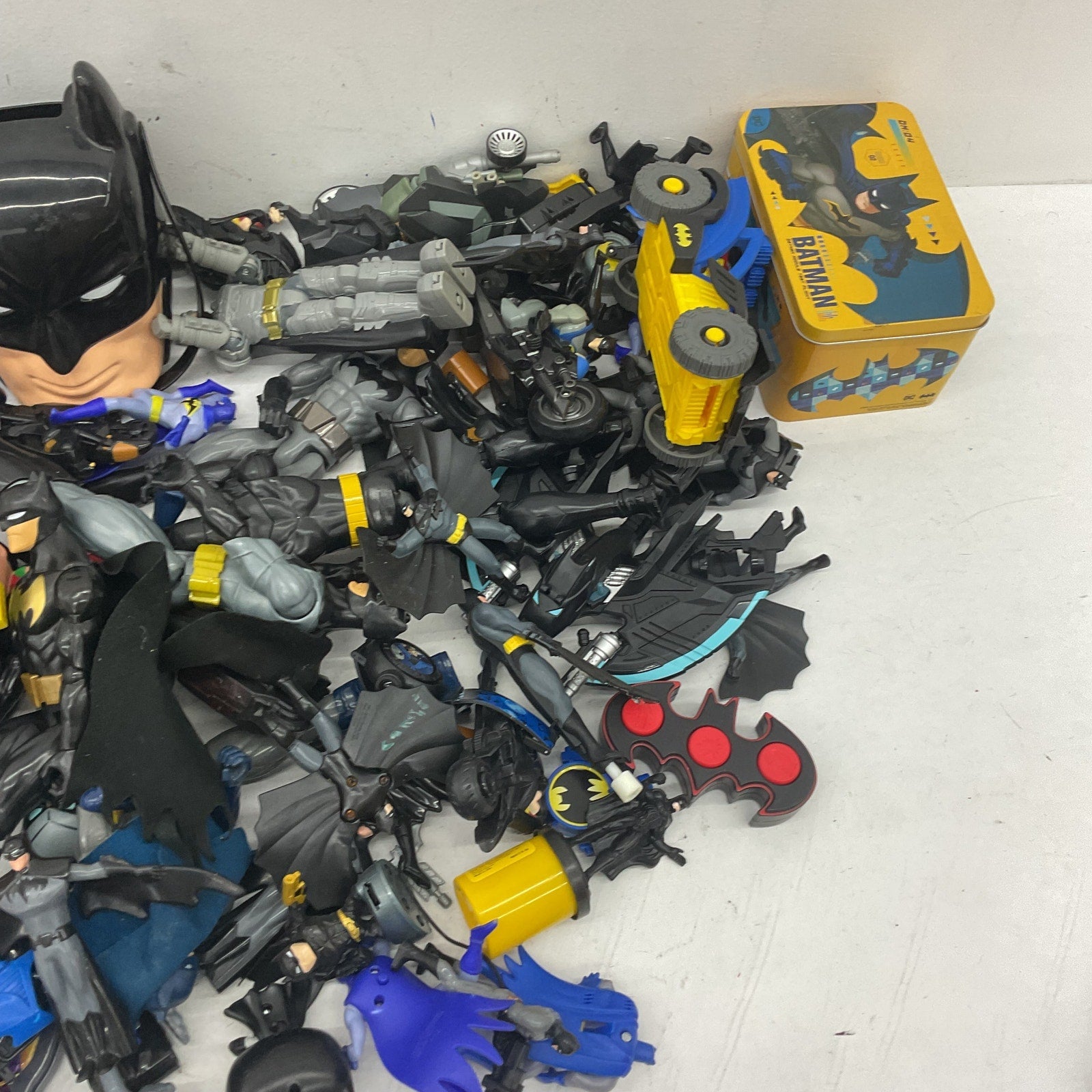 Mixed LOT Batman Batmobile DC Comics Black Action Figure Collection Preowned - Warehouse Toys