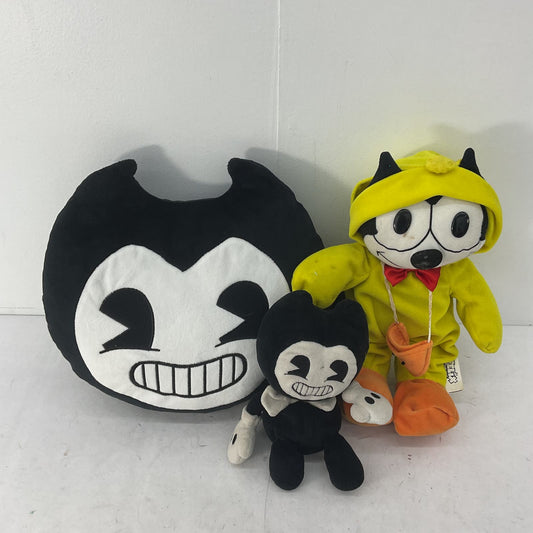 Mixed LOT Bendy & the Ink Machine Plush Dolls & Duck Felix the Cat Doll Toys - Warehouse Toys