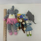 Mixed LOT Bla Bla Nubi Knit Plush Dolls Ballerina Elephant Monkey Bunny - Warehouse Toys