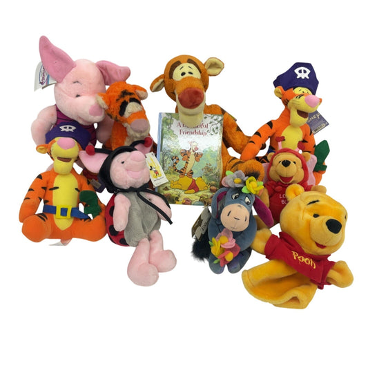 Mixed LOT Disney Winnie the Pooh Bear Piglet Plush Doll Stuffed Animals Preowned - Warehouse Toys