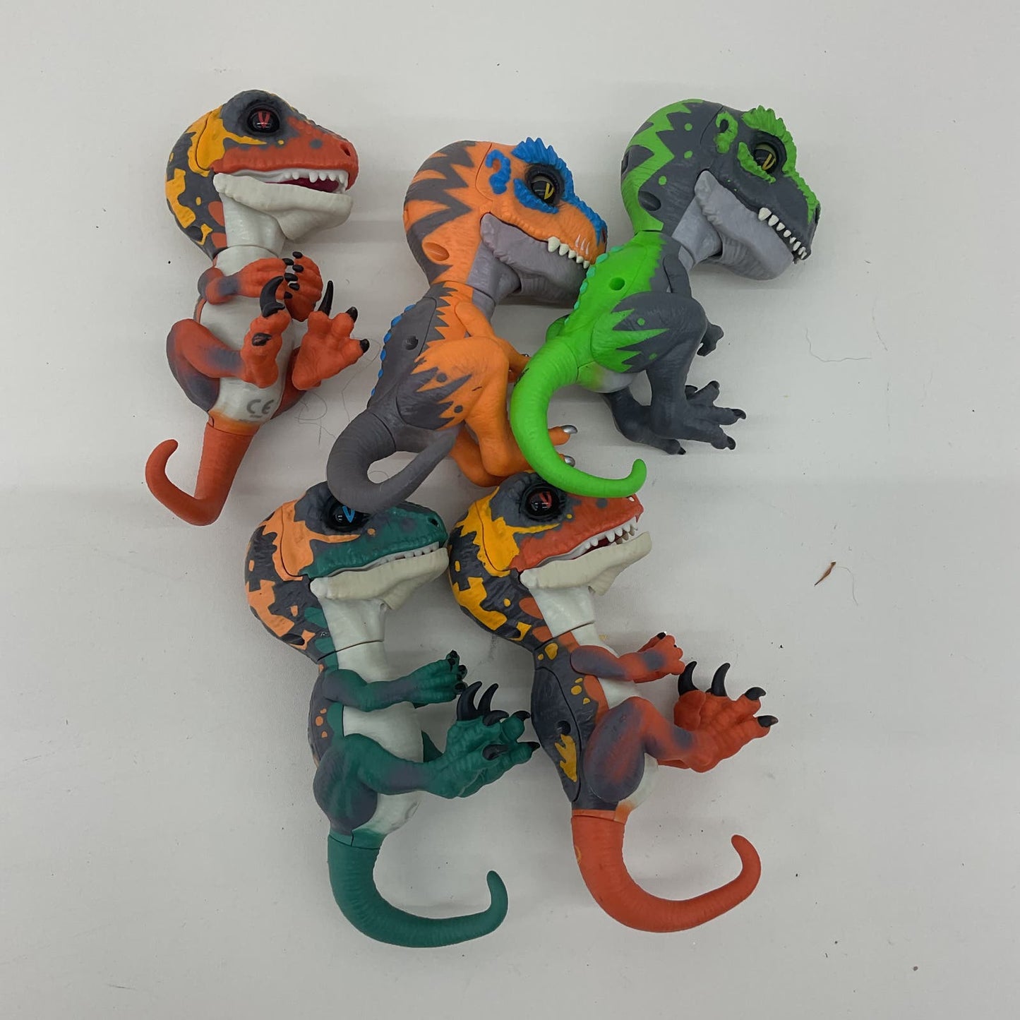 Mixed LOT Fingerlings Raptor Dinosaur Toy Action Figures Loose Used - Warehouse Toys