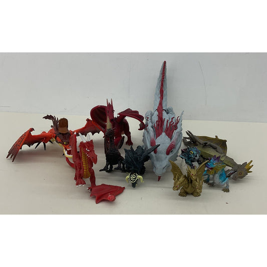 Mixed LOT Kaiju Monster Dragons Fantasy Creatures Toy Figures Figurines Used - Warehouse Toys