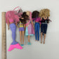 Mixed LOT Loose Barbie Mattel & Others Fashion Play Dolls Mermaid Brunette - Warehouse Toys