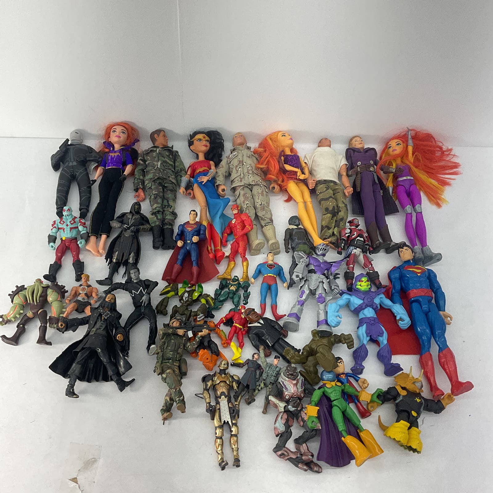 Mixed LOT of 13 lbs Super Hero Villain Action Figure Toys DC Marvel Comics Dolls - Warehouse Toys