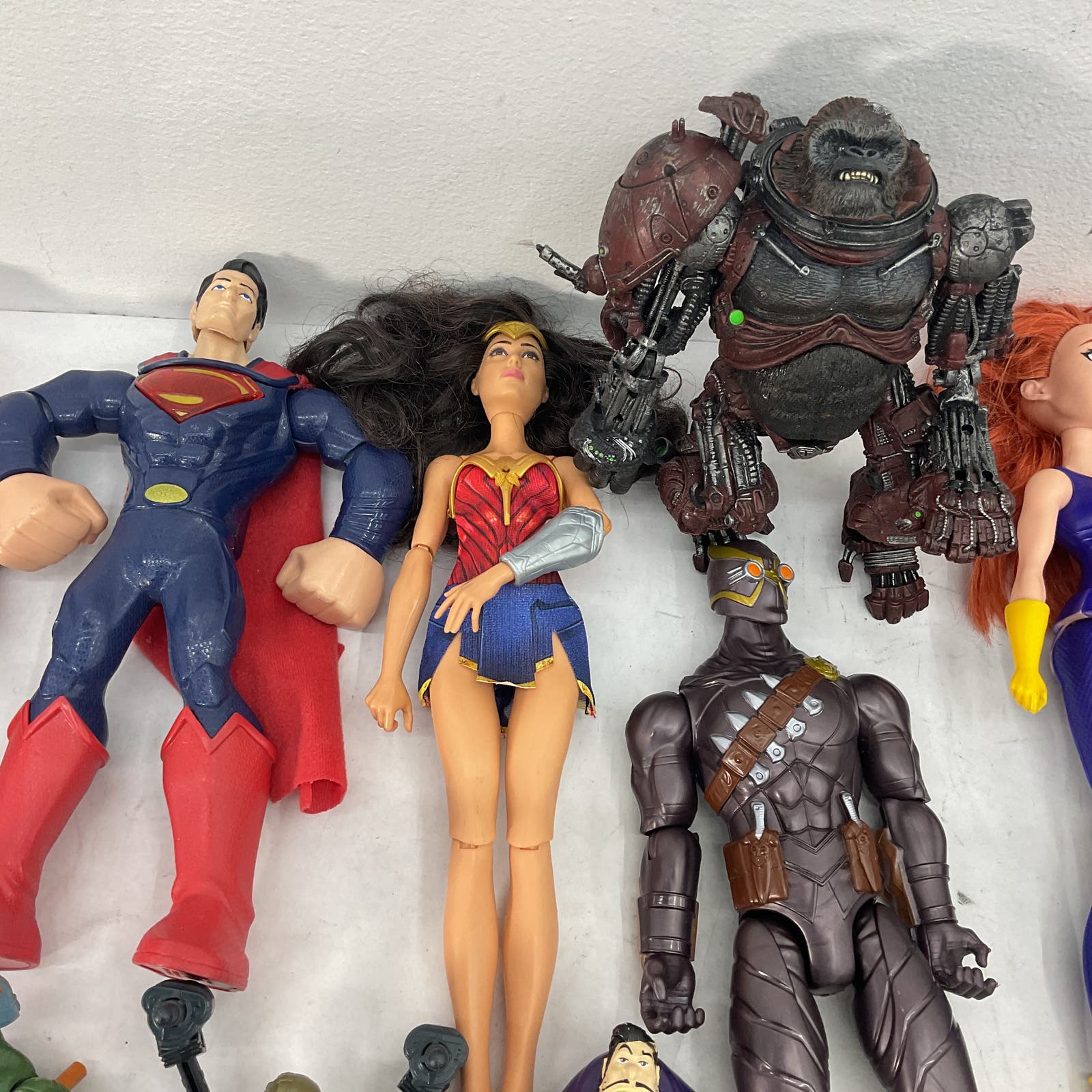 Mixed LOT of 20 lbs Super Hero Villains Action Figure Toys Marvel DC Ben 10 Used - Warehouse Toys