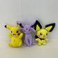 Mixed LOT Pokemon Purple Espeon Yellow Pikachu Pichu Plush Dolls Stuffed Animals - Warehouse Toys