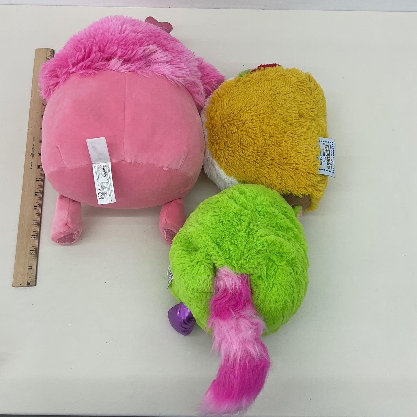 Mixed LOT Squishmallow Pink Monster Squishable Taco Green Keyboard Cat Plush - Warehouse Toys