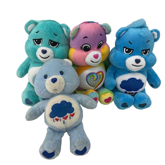 Mixed LOT TCFC Care Bears Plush Dolls Blue Grumpy Bear Rainbow Bedtime Preowned - Warehouse Toys