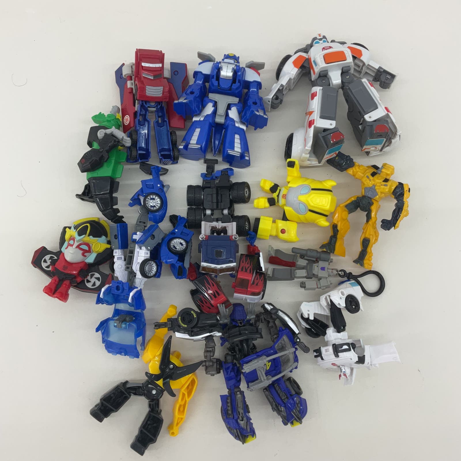 Mixed LOT Transformers Toy Action Figures Cake Toppers Robots Loose Used - Warehouse Toys