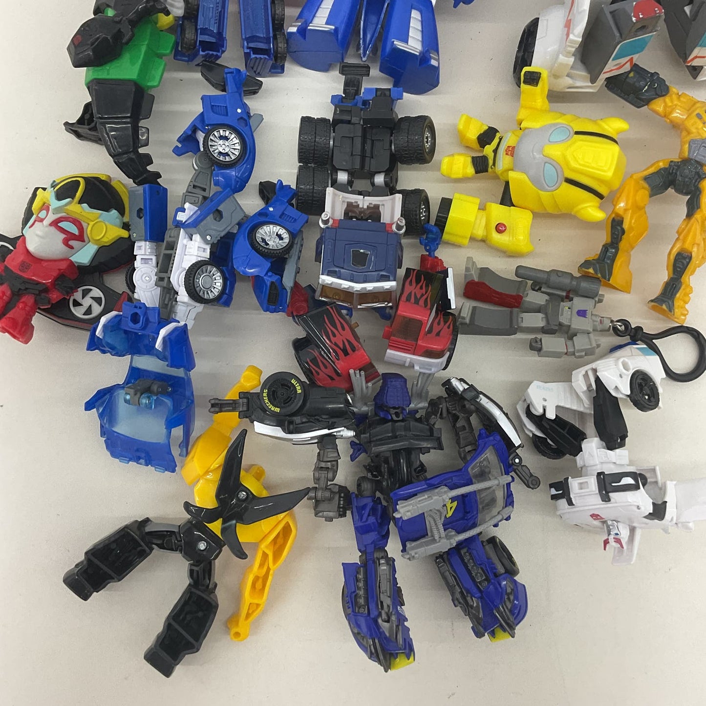 Mixed LOT Transformers Toy Action Figures Cake Toppers Robots Loose Used - Warehouse Toys