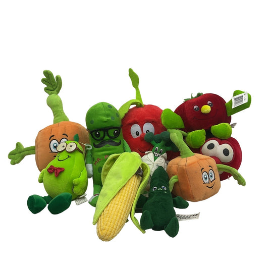 Mixed LOT Vegetables Veggies Food Groups Plush Character Dolls Toys Preowned - Warehouse Toys