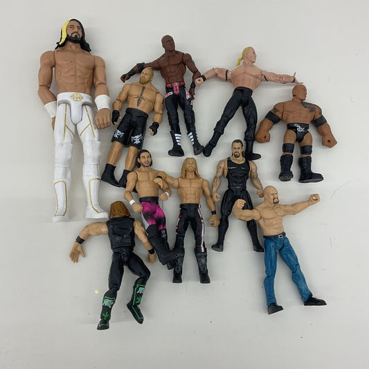 Mixed LOT WCW WWE WWF Assorted Wrestling Character Action Figures Loose Used - Warehouse Toys