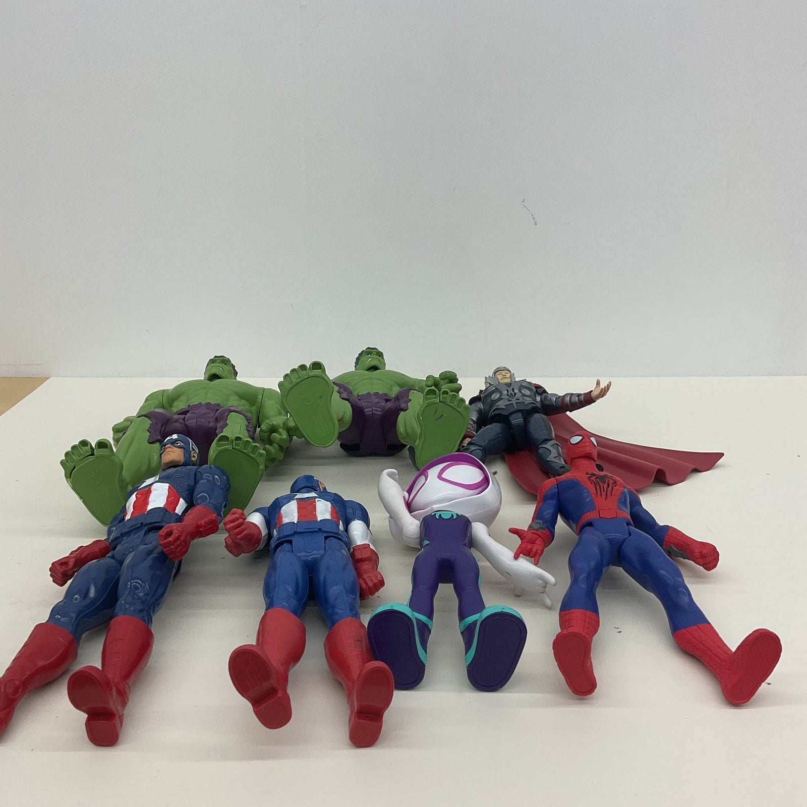 Mixed Marvel Spiderman Action Figures LOT Captain America Thor Avengers Toys - Warehouse Toys