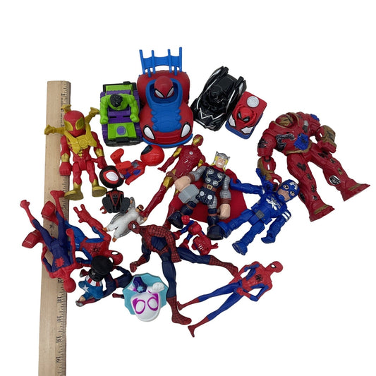 Mixed Marvel Spiderman Avengers Action Figures Cake Toppers Toys LOT - Warehouse Toys