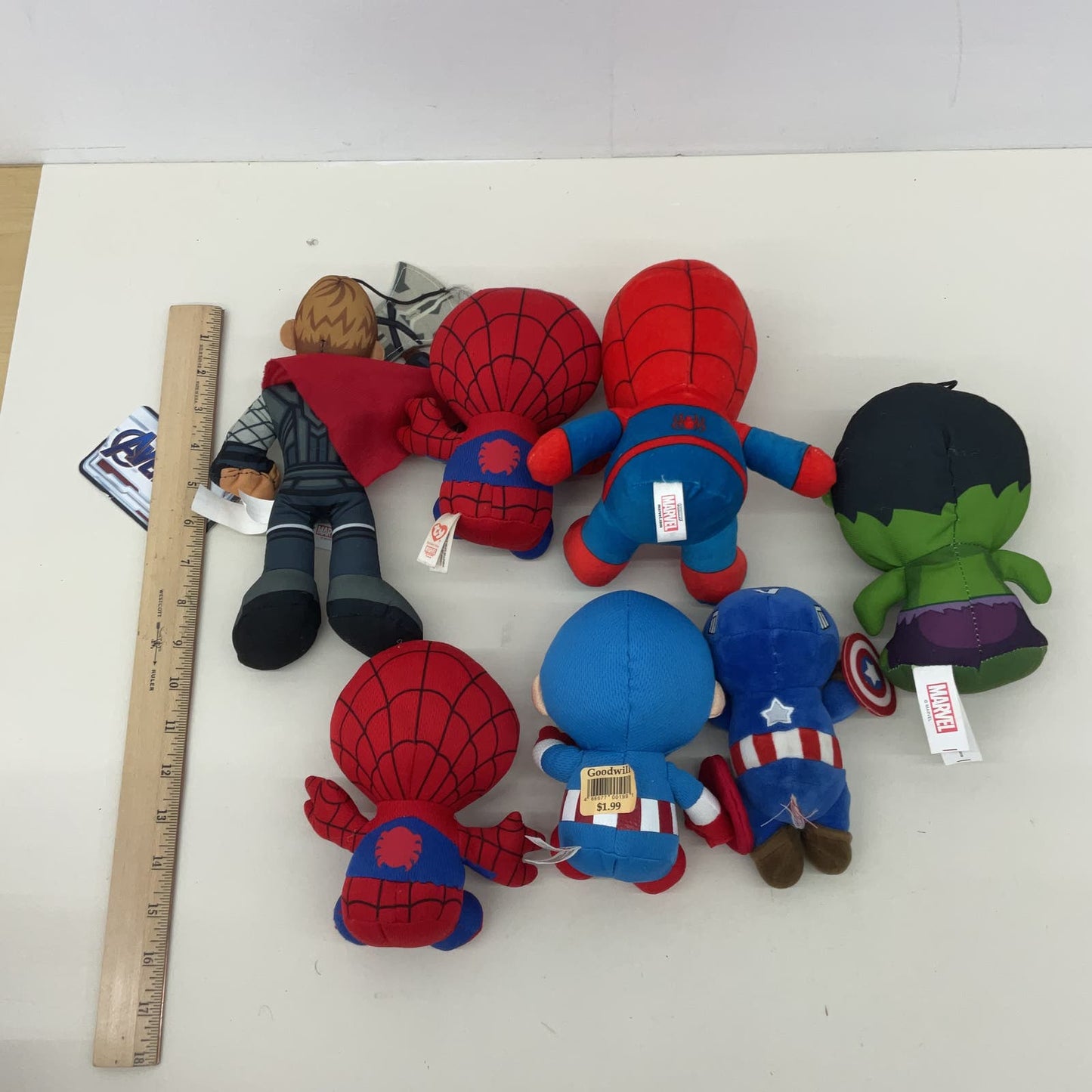 Mixed Marvel Super Hero Avengers Spider Man Small Mini Plush Dolls Stuffed Toys - Warehouse Toys