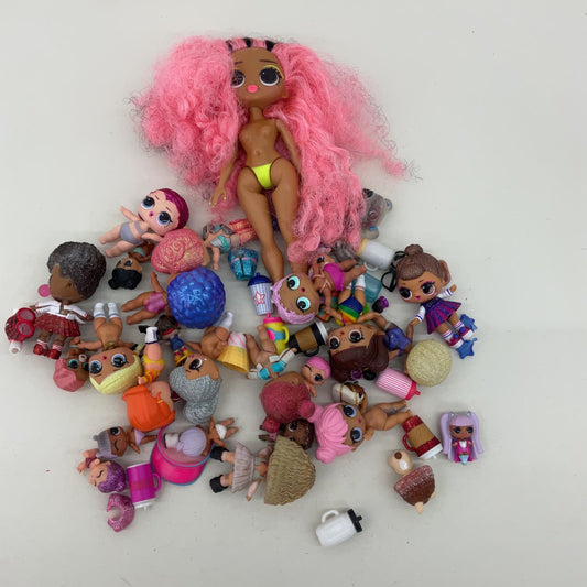 Mixed MGA LOL OMG Surprise! Lil Big Sista Toy Fashion Dolls LOT Loose Used - Warehouse Toys