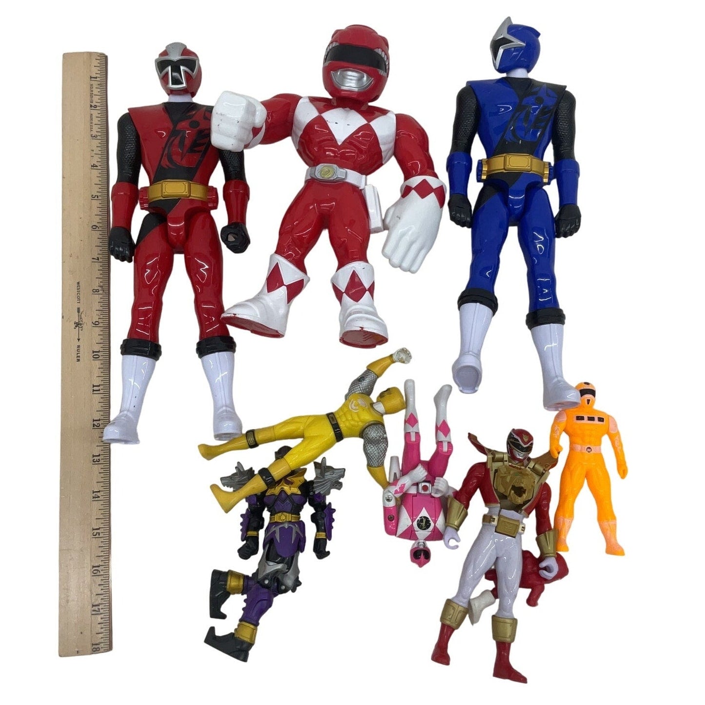 Mixed Mighty Morphin Power Rangers Assorted Loose Action Figures Toys Red Ranger - Warehouse Toys