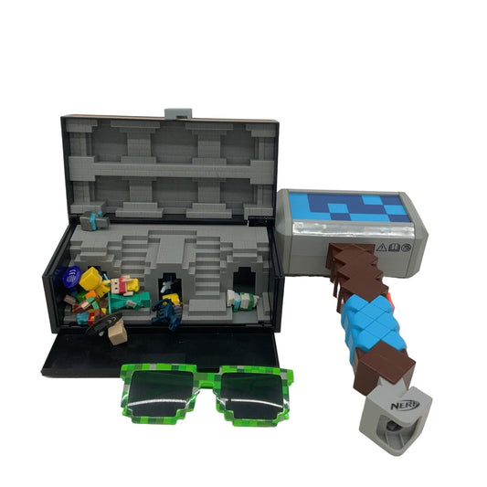 Mixed Minecraft Action Figures Accessories Sunglasses LOT Play Set Hammer - Warehouse Toys