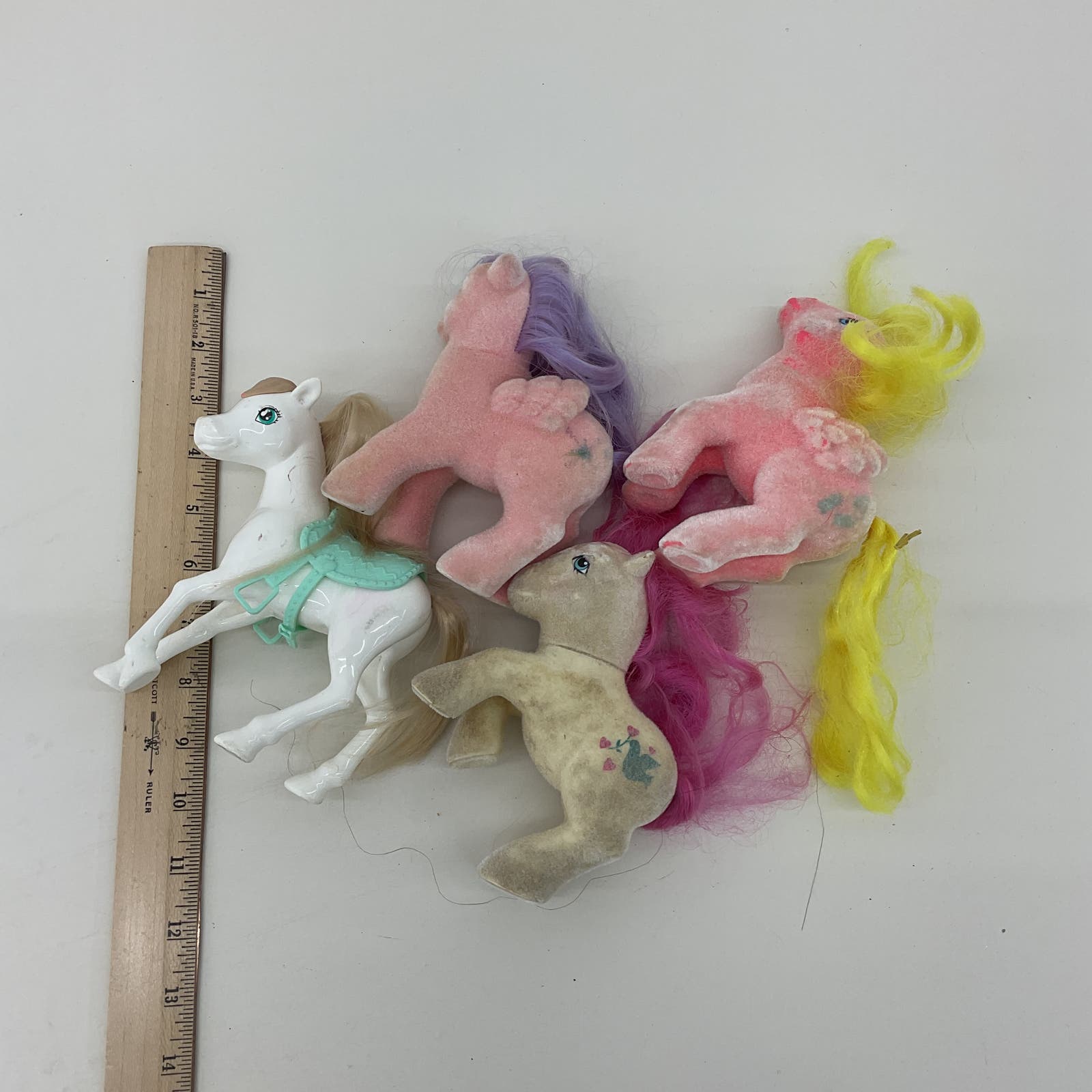 Mixed Modern & Vintage My Little Pony Flocked Pegasus Ponies Toy Figures - Warehouse Toys