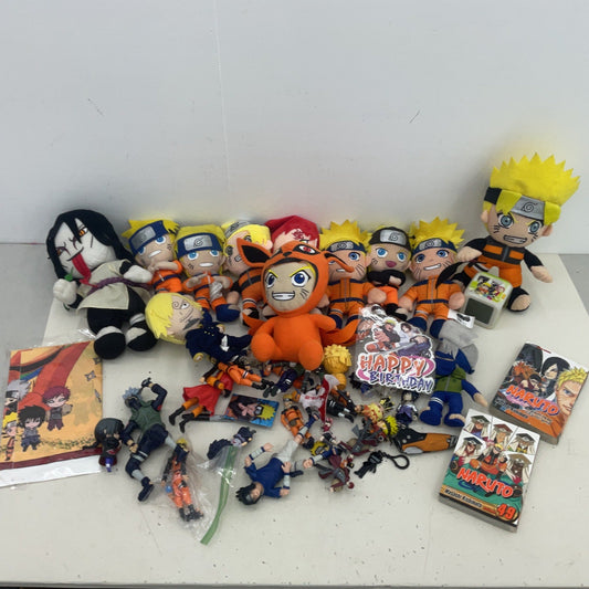 Mixed Naruto & Other Anime Character Action Figures Plush Dolls Preowned LOT - Warehouse Toys