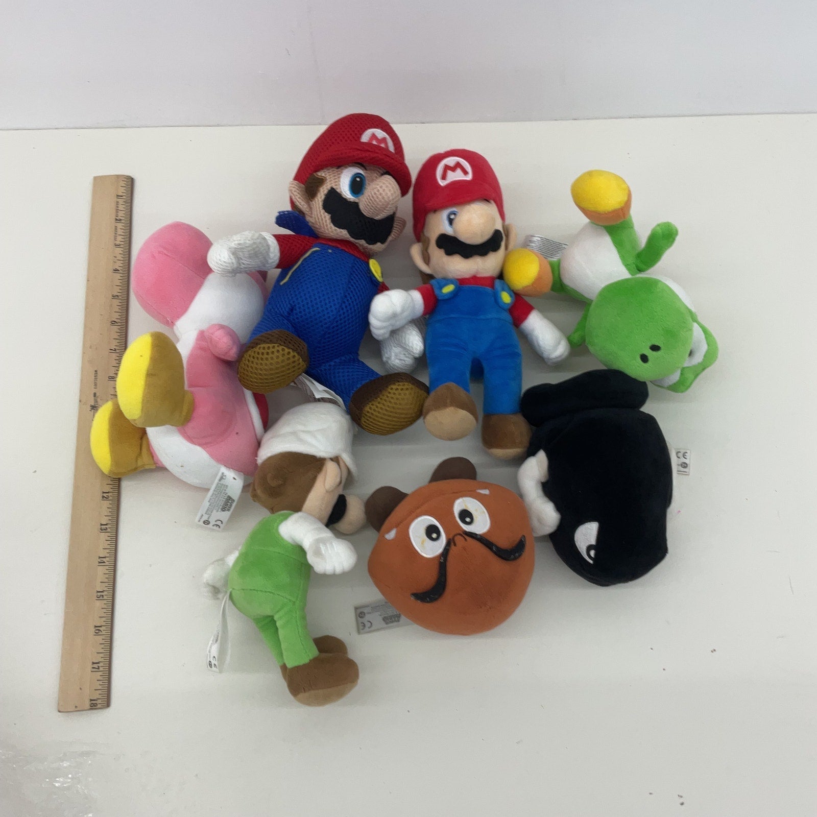 Mixed Nintendo Super Mario Character Plush Dolls Luigi Yoshi Bullet Goomba - Warehouse Toys