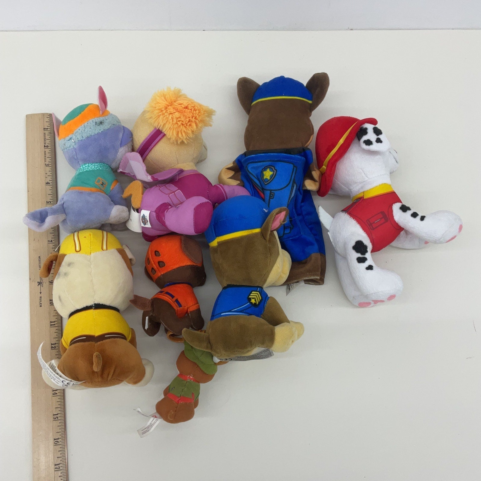 Mixed Paw Patrol Character Plush Doll LOT Marshall Rocky Skye Chase - Warehouse Toys