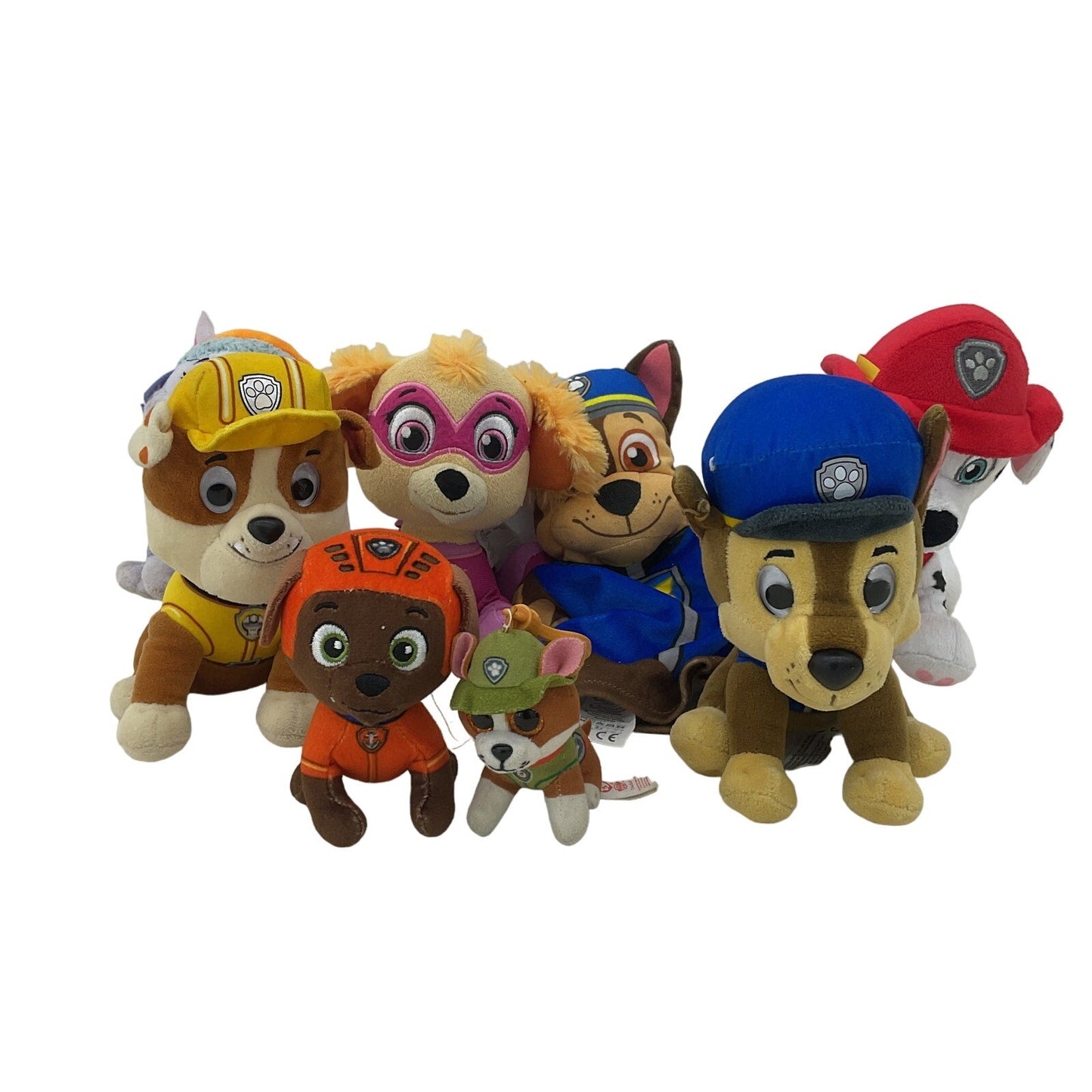 Mixed Paw Patrol Character Plush Doll LOT Marshall Rocky Skye Chase - Warehouse Toys