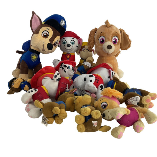 Mixed Paw Patrol Character Plush Dolls LOT Skye Marshall Chase Rocky Preowned - Warehouse Toys