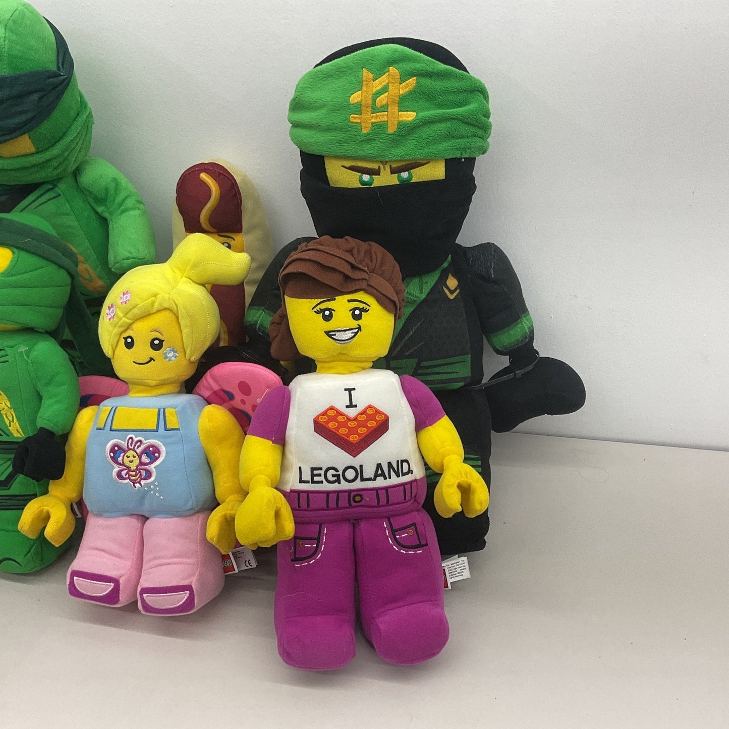 Mixed Plush Character LOT Lego Minifig Dolls Ninjago Green Ninjas Legoland Girl - Warehouse Toys