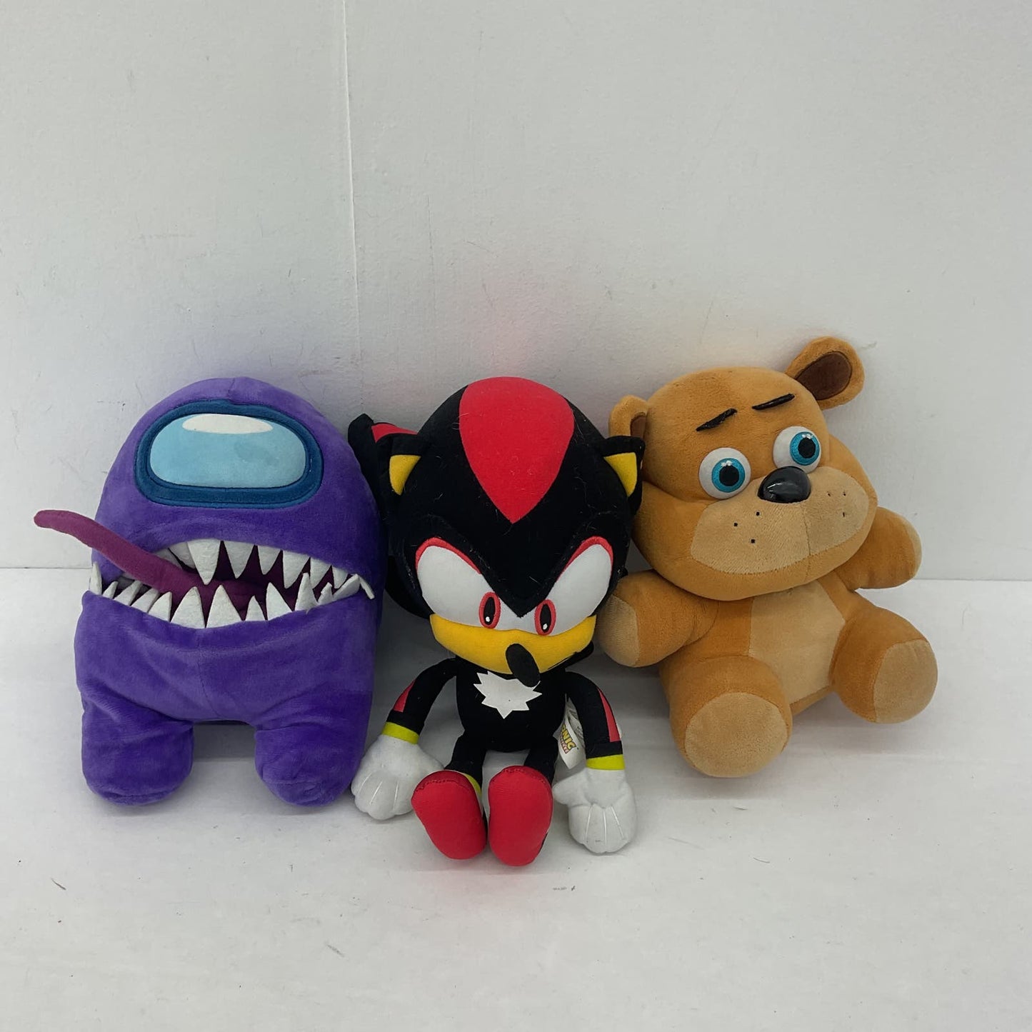 Mixed Plush Toy Lot Among Us Five Nights at Freddys Sonic Shadow - Warehouse Toys