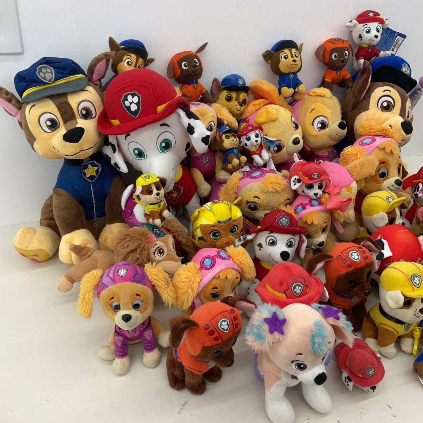 Mixed Preowned 12 lbs LOT Paw Patrol Character Plush Stuffed Toys Skye Marshall - Warehouse Toys