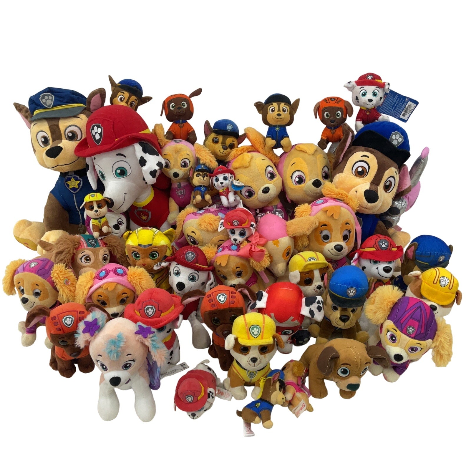 Mixed Preowned 12 lbs LOT Paw Patrol Character Plush Stuffed Toys Skye Marshall - Warehouse Toys