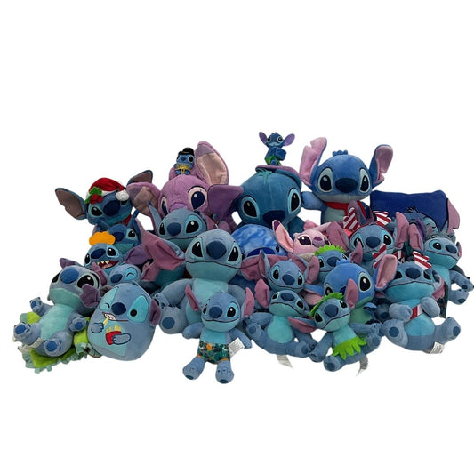 Mixed Preowned LOT 12 lbs Disney Lilo & Stitch Character Plush Dolls Stuffed Toys - Warehouse Toys