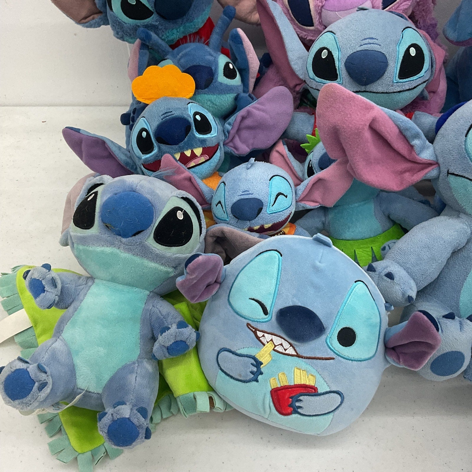 Mixed Preowned LOT 12 lbs Disney Lilo & Stitch Character Plush Dolls Stuffed Toys - Warehouse Toys