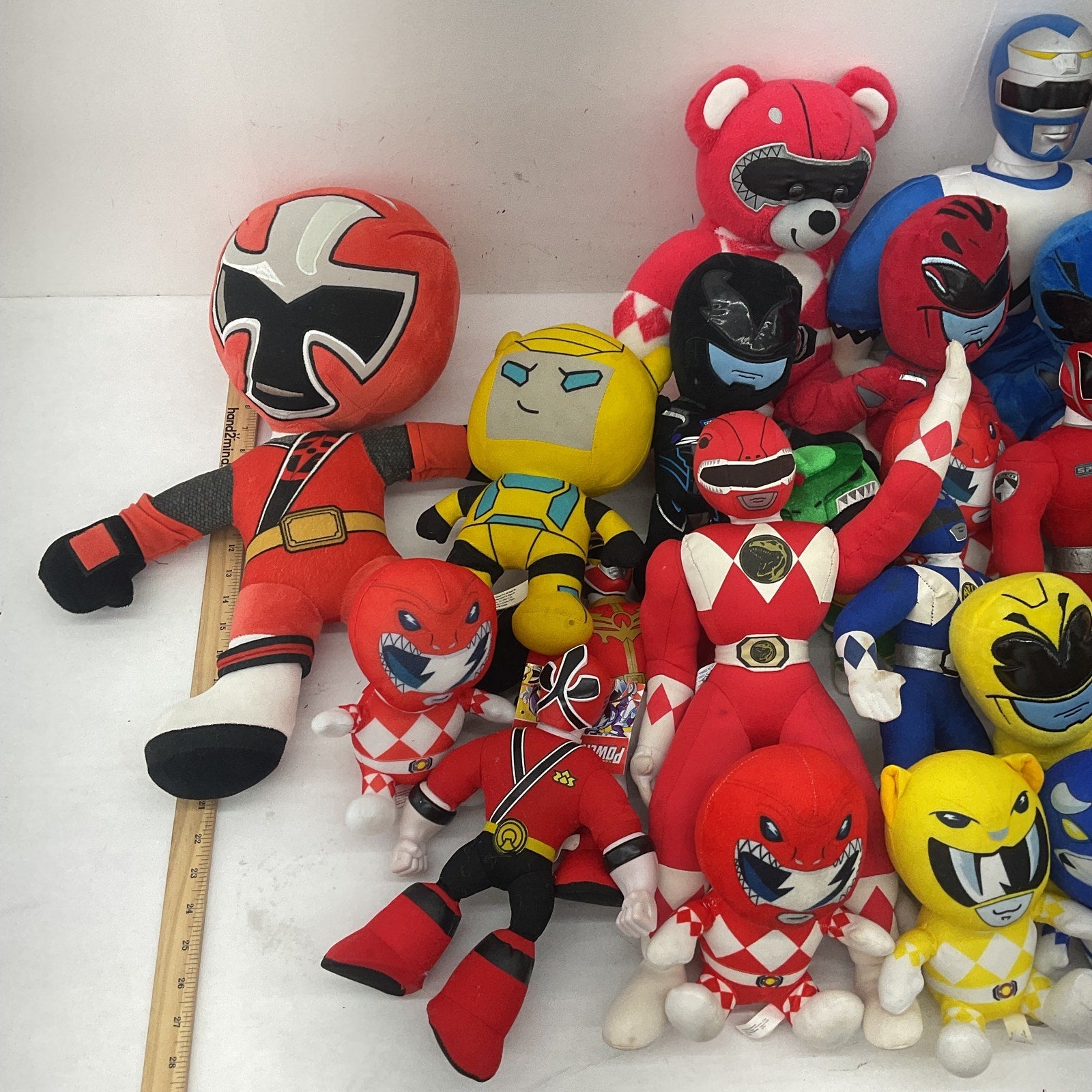 Mixed Preowned LOT 12 lbs Mighty Morphin' Power Rangers Plush Dolls Toys Bear - Warehouse Toys