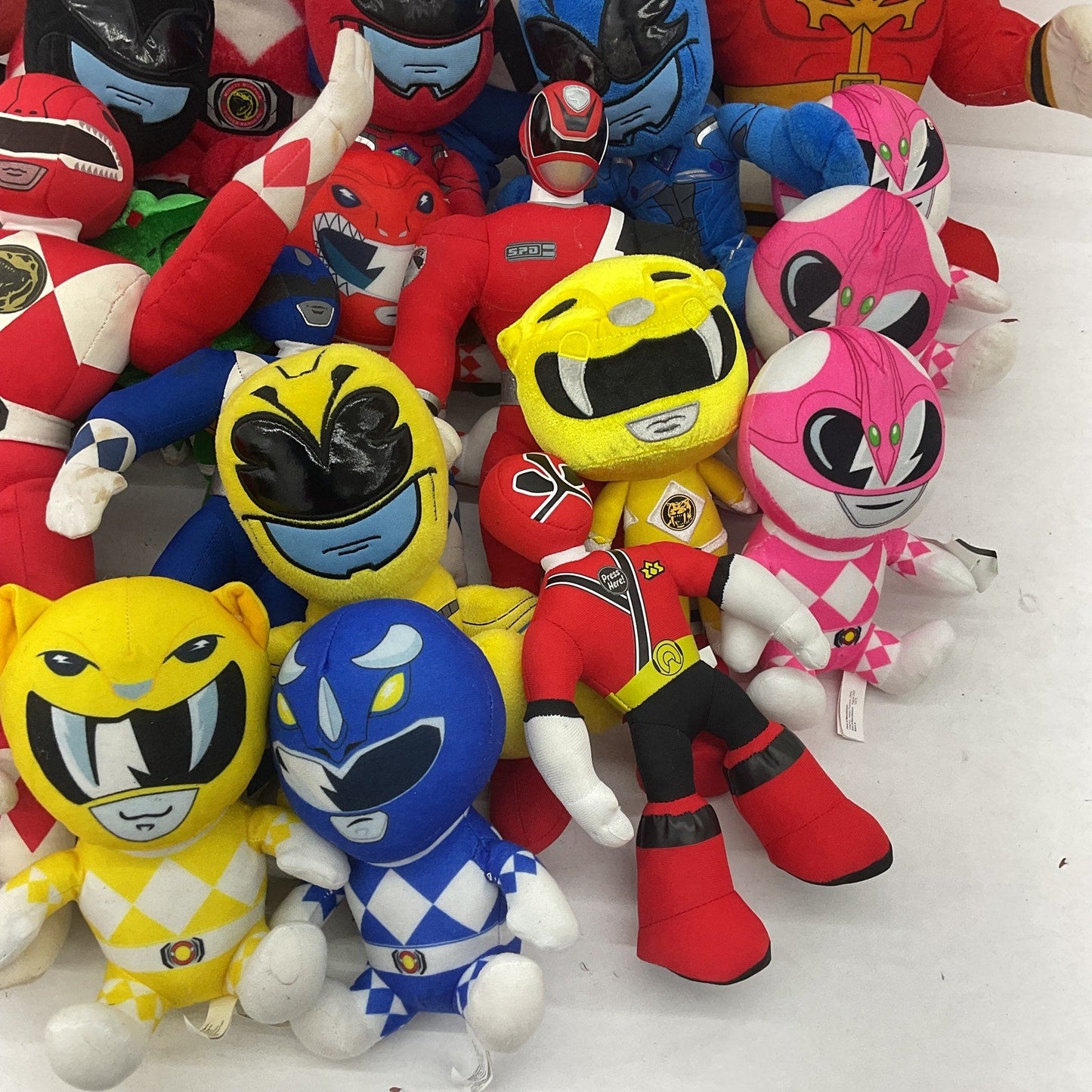 Mixed Preowned LOT 12 lbs Mighty Morphin' Power Rangers Plush Dolls Toys Bear - Warehouse Toys