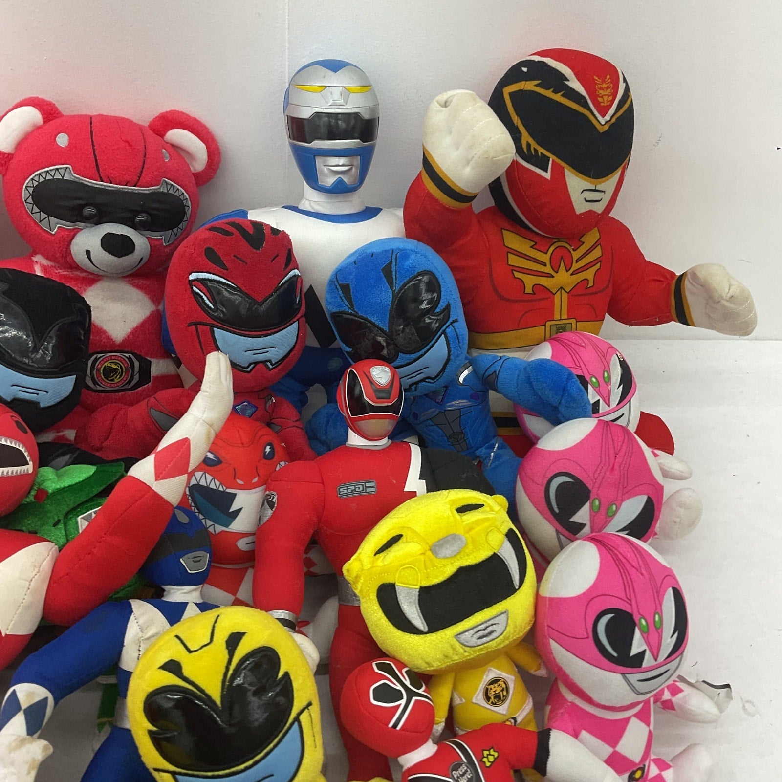 Mixed Preowned LOT 12 lbs Mighty Morphin' Power Rangers Plush Dolls Toys Bear - Warehouse Toys