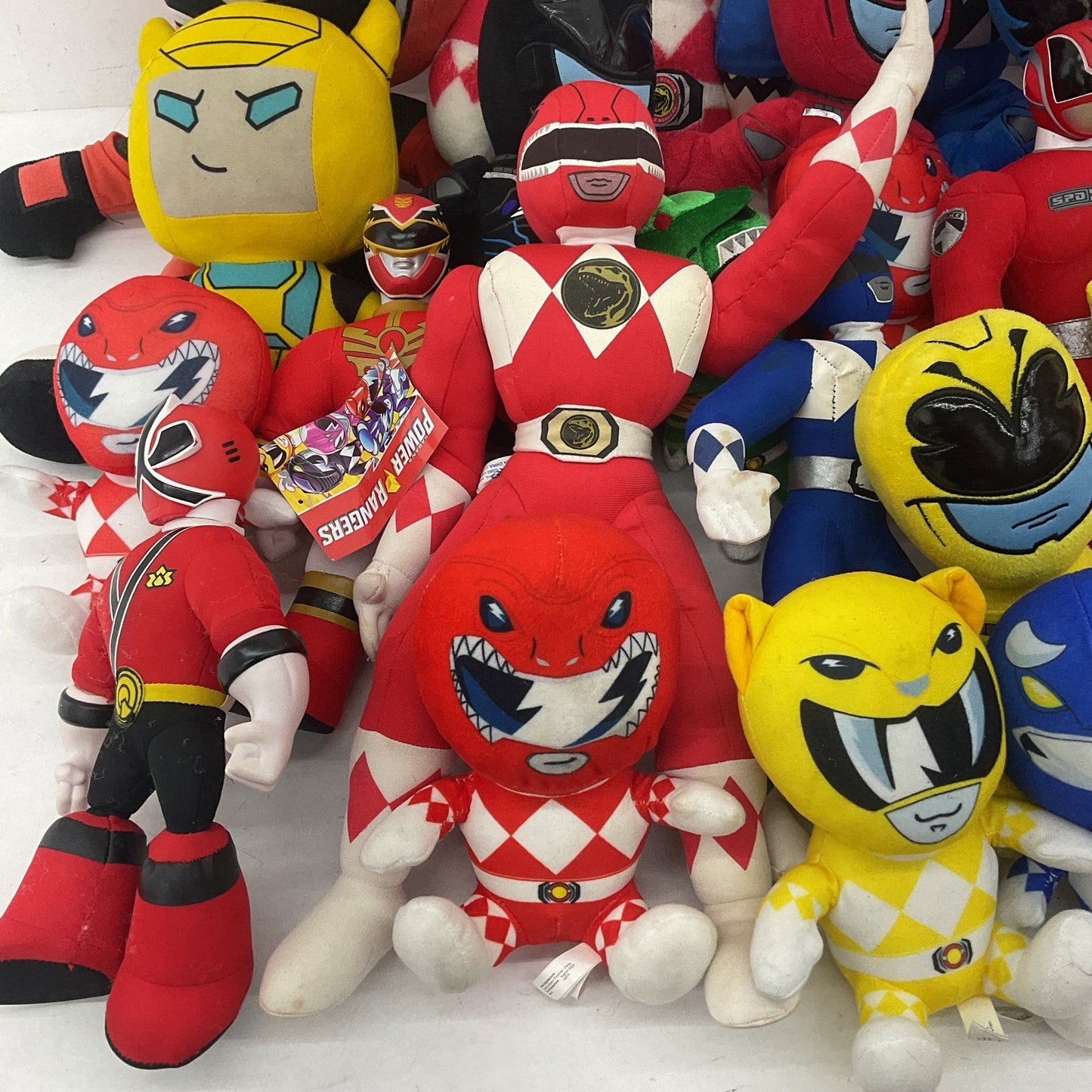 Mixed Preowned LOT 12 lbs Mighty Morphin' Power Rangers Plush Dolls Toys Bear - Warehouse Toys