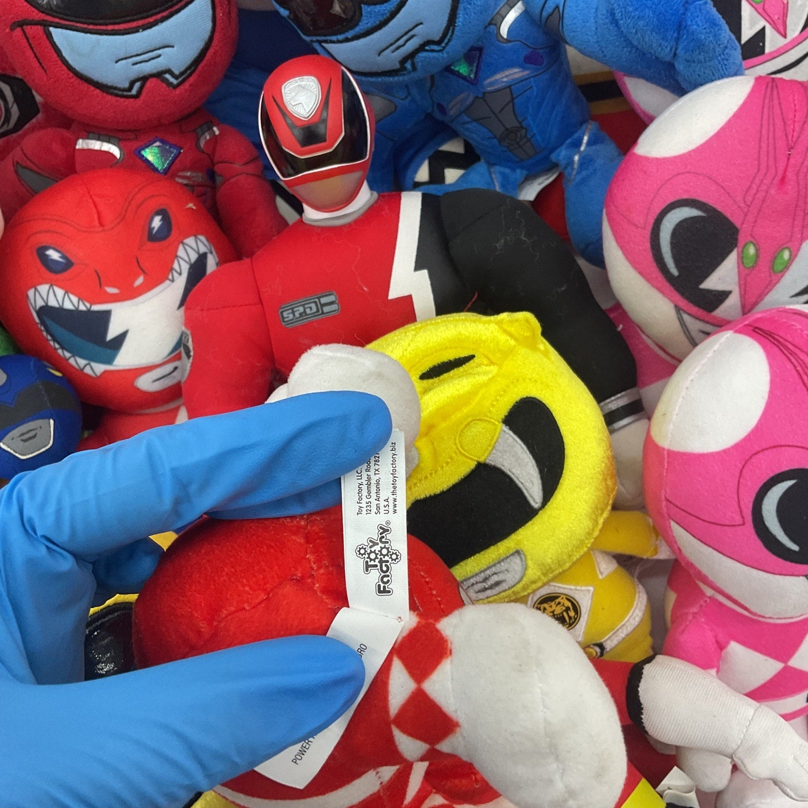 Mixed Preowned LOT 12 lbs Mighty Morphin' Power Rangers Plush Dolls Toys Bear - Warehouse Toys