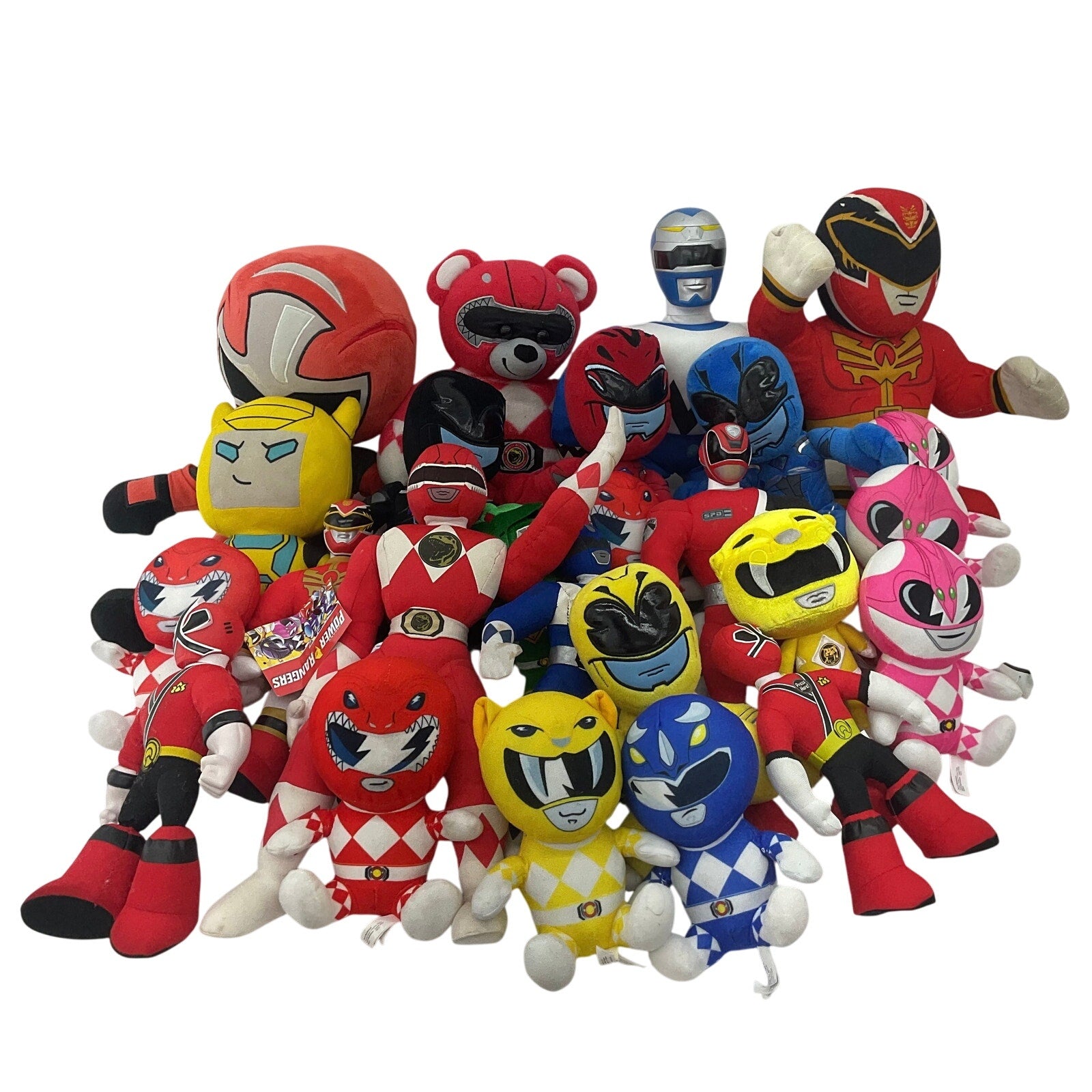 Mixed Preowned LOT 12 lbs Mighty Morphin' Power Rangers Plush Dolls Toys Bear - Warehouse Toys