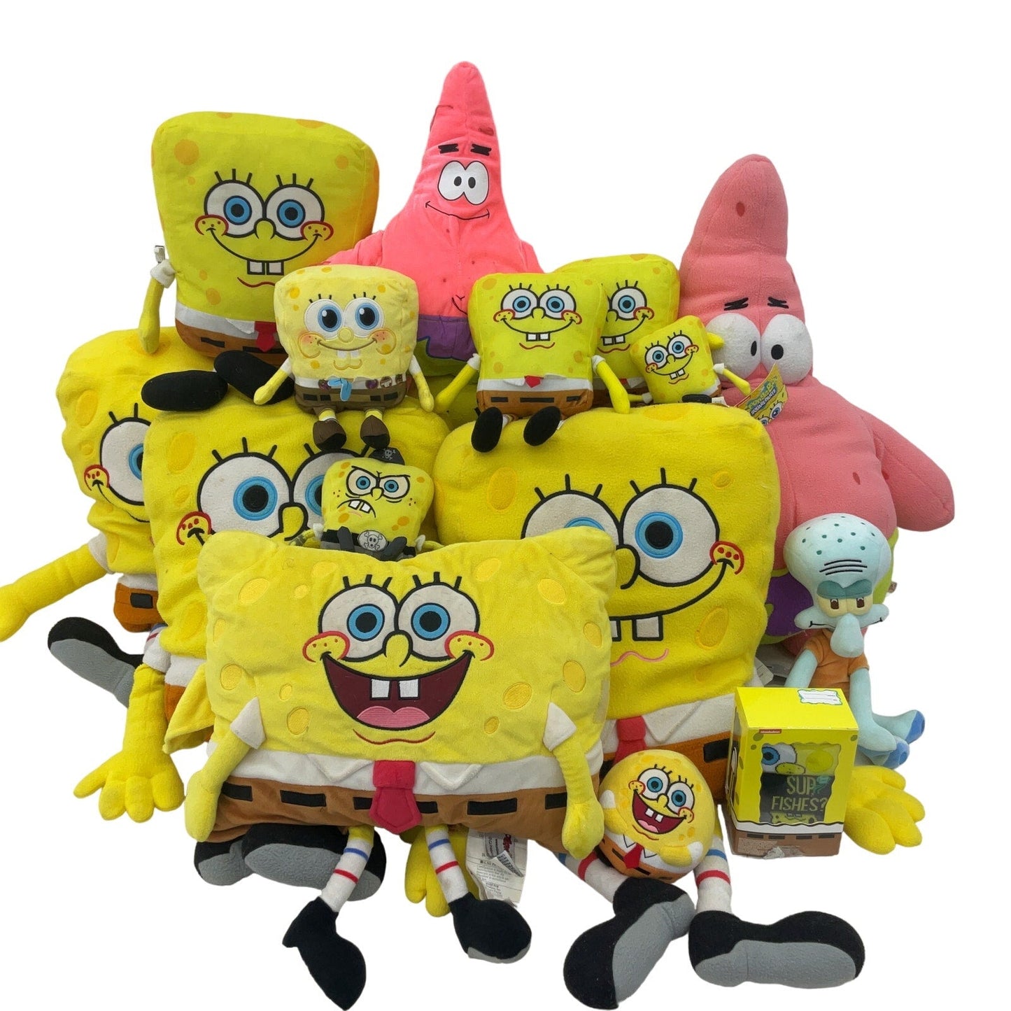 Mixed Preowned LOT 13 lbs Spongebob Squarepants Character Plush Dolls Patrick - Warehouse Toys