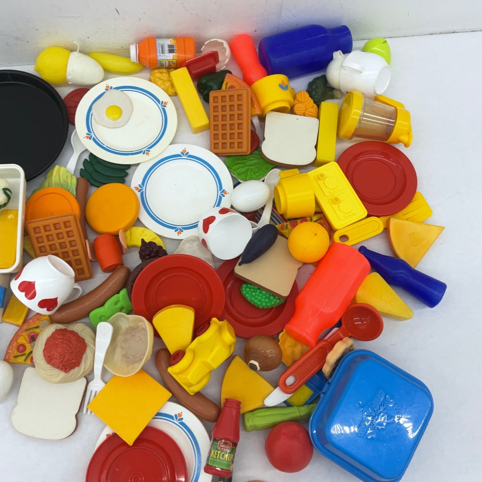 Mixed Preowned LOT 4+ lbs Pretend Shop Play Groceries Food Products Dishes Pans - Warehouse Toys