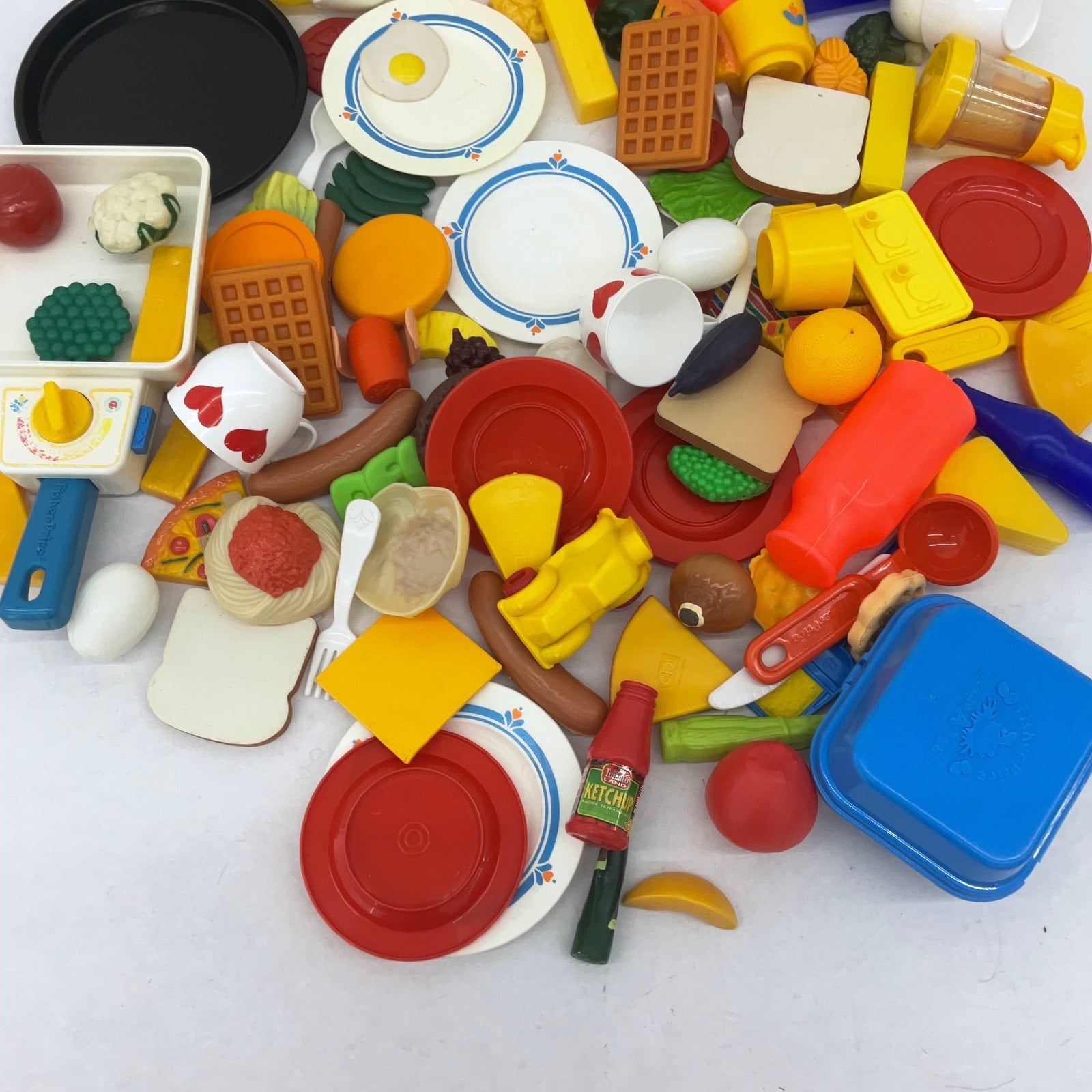 Mixed Preowned LOT 4+ lbs Pretend Shop Play Groceries Food Products Dishes Pans - Warehouse Toys