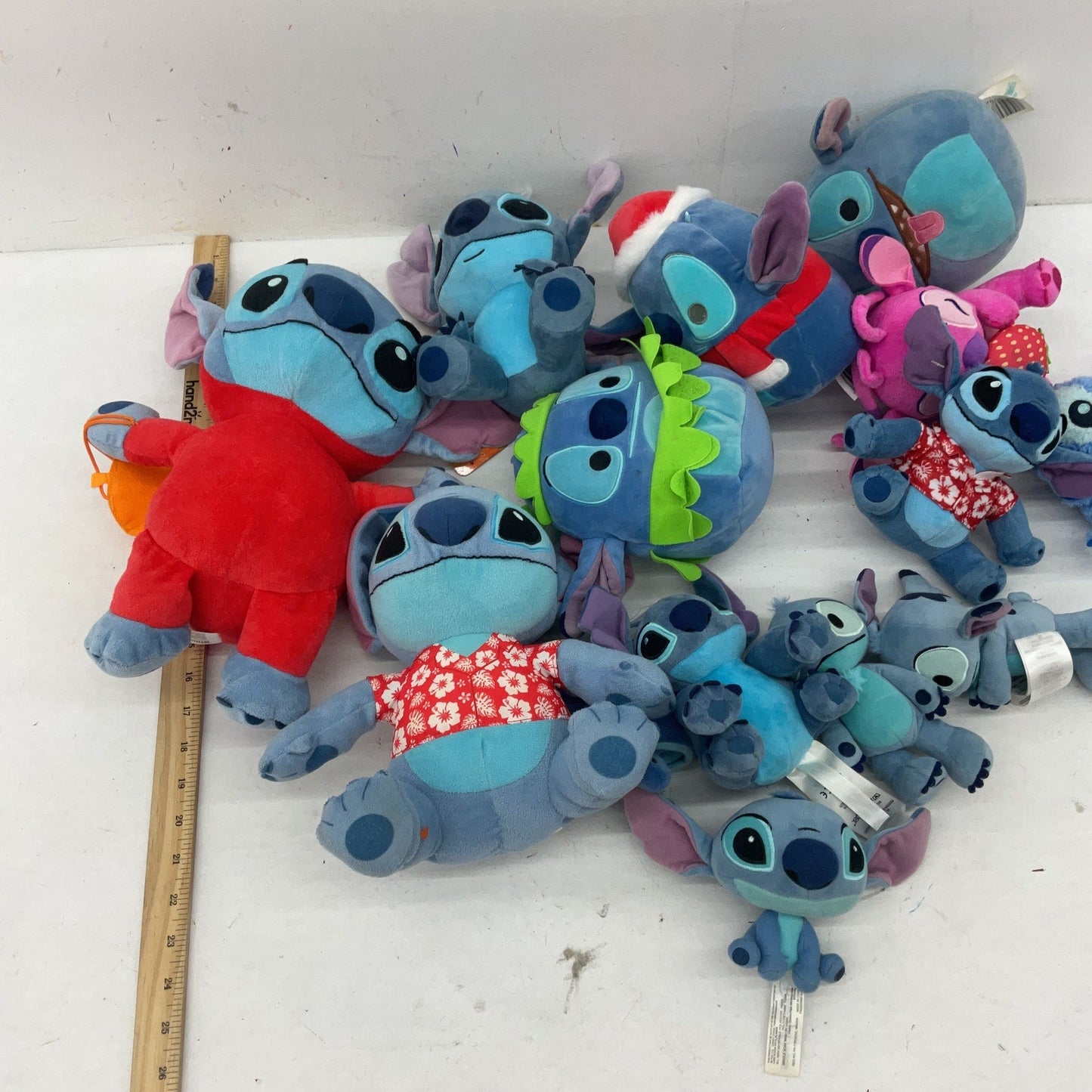 Mixed Preowned LOT 5 lbs Disney Lilo & Stitch Plush Dolls Stuffed Toys Hat Devil - Warehouse Toys